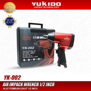 Yukido Impact Angin 1/2 Inch YK-002 Mesin Buka Baut Kompressor - Air Impact 1/2 Inc