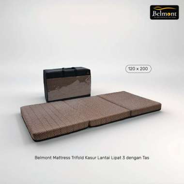 Belmont Mattress Trifold Ukuran 200 x 120 / Kasur Lipat 3 / Kasur Lantai / Kasur Santai