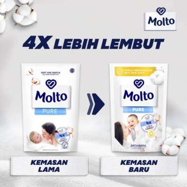 Molto Pelembut & Pewangi Pakaian Bayi Softener Konsentrat Pure Soft & Gentle 135 ml - Wangi Lembut y