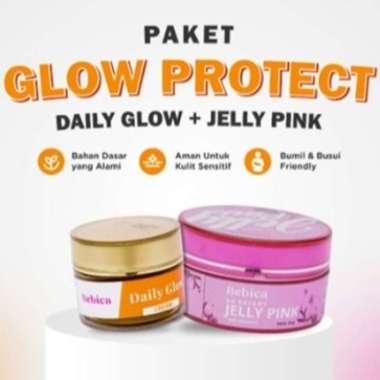 Paket Skincare Glow Protect Bebica - Daily Glow + Jelly Pink