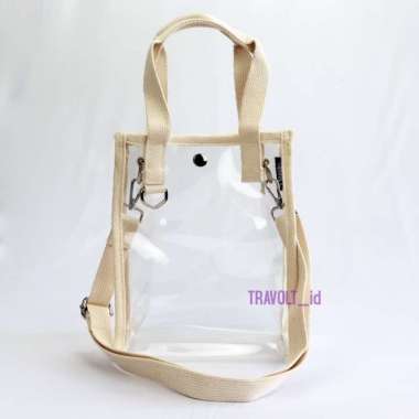 Mini Sling Bag - Travolt - Tas Transparan - Tas Selempang - Jungpal s - Pouch Tnpa Tali Transparan l