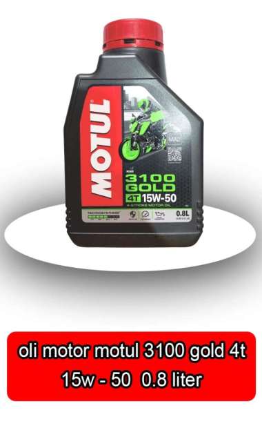oli motor motul 3100 gold 4t 15w-50 15w50 0.8 ltr - 68097 -