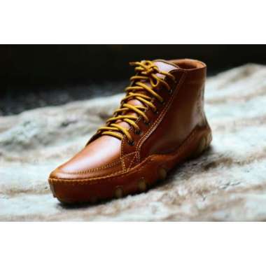Sepatu Kulit Asli BM x Nesta Boots Original Brand 43 Tan