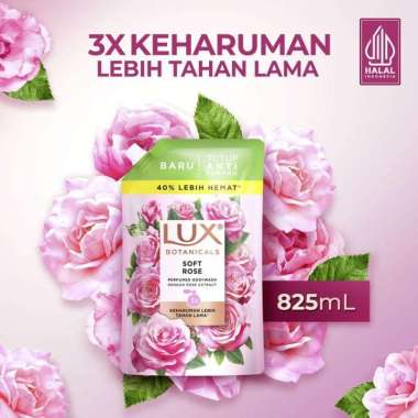 Promo Harga LUX Botanicals Body Wash Soft Rose 900 ml - Blibli