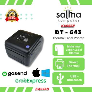 Kassen DT-643 Printer Barcode Thermal Bluetooth