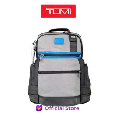 TUMI Alpha Bravo Parrish Backpack Bag - Grey Glacier Blue