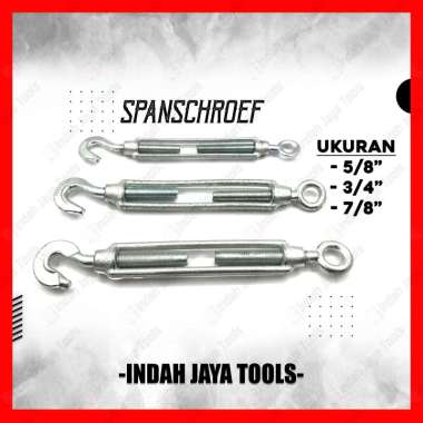 SPANSKRUP Babet Besi Jarum Keras 5/8 3/4 7/8 Inch - Spanner Trunbuckle Span Skrup Spanschroef Pengai