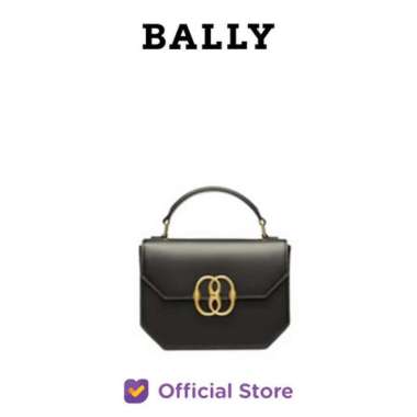 BALLY Emblem Leather Minibag - Tas Selempang - Black