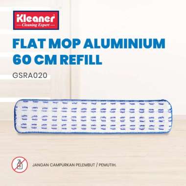 Kleaner Refill Kain 60 Cm Aluminium Flat Mop Pembersih Lantai GSRA020