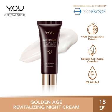 [PROMO TERBATAS CUMA 2 HARI]Y.O.U GOLDEN AGE Revitalizing Night Cream & Illuminating Day Cream -YOU 
