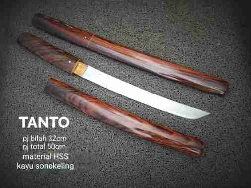 TANTO NATURAL KAYU SONOKELING KUALITAS MANTAP BILAH TJAM KUAT