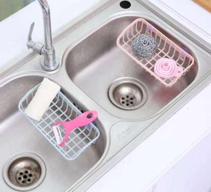 Keranjang Gantung Wastafel Cuci Piring Keranjang Sponge Sabun 921-3