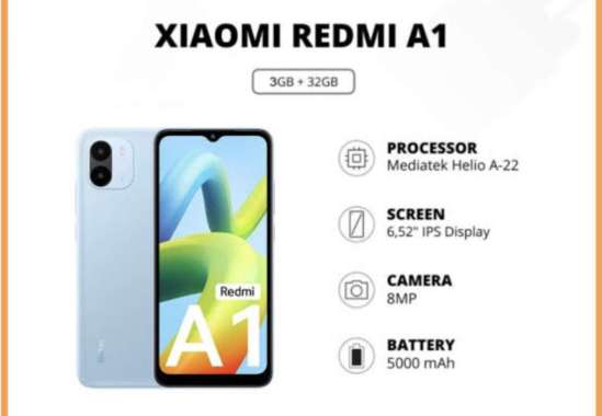 Xiomi redmi A1 RAM 3/32 32GB