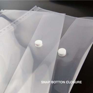 Envelope Case Insert Pocket Amplop Bening A5 Velcro/Kancing Daiichi Button/Kancing