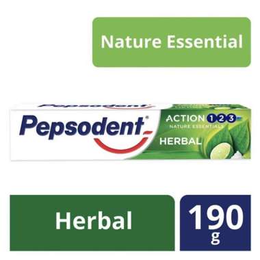 Promo Harga Pepsodent Pasta Gigi Action 123 Herbal 190 gr - Blibli