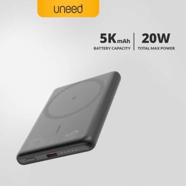UNEED MagBox B8 Ultra Thin Powerbank Wireless Magsafe QC PD 5.000mAh 20W - UPB560