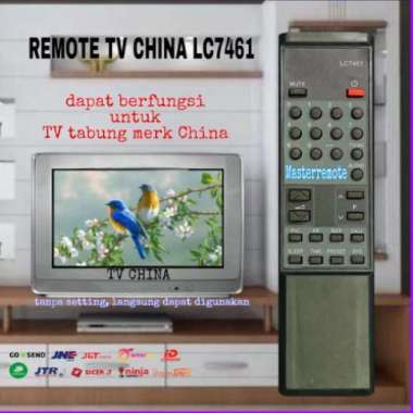 Remot Remote TV Tabung China tipe 7461