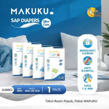 MAKUKU SAP Diapers Slim Care TAPE NEWBORN 54 Jumbo Pack