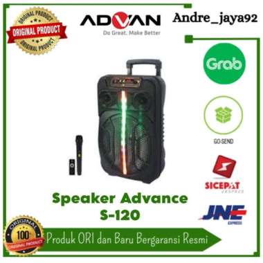 Speaker Bluetooth Advance Music Karaoke 12inch Free Mic S-120