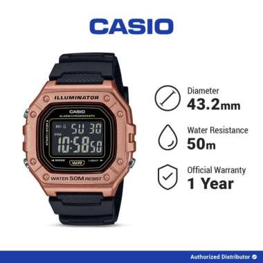 [READY INSTANT] Casio General Jam Tangan Unisex Digital W-218HM-5BVDF Illuminator Original