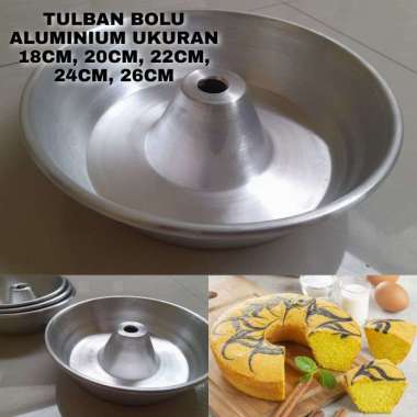 Loyang Kue Bolu / Tulban Cetakan Kue Bolu Tulban Press Aluminium Tulban 16CM