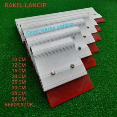 Rakel Sablon Merah LANCIP + allumunium 10CM 12CM 15CM 20CM 12cm