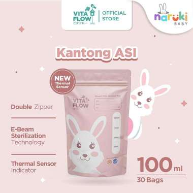 Vitaflow Kantong Asi Breastmilk Storage 100mL 120mL 150mL Vita Flow 100mL - Rabbit