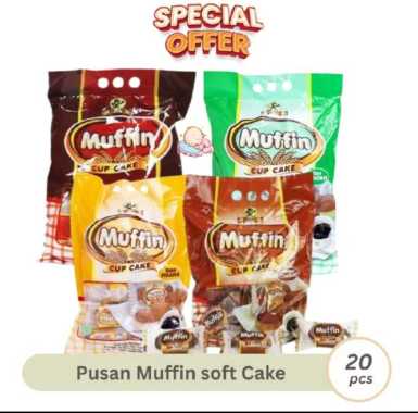 Cod / Muffin cup cake isi 20 pcs isi varian rasa 1 dus isi 8 bungkus / Pusan Muffin cup cake 360 gra