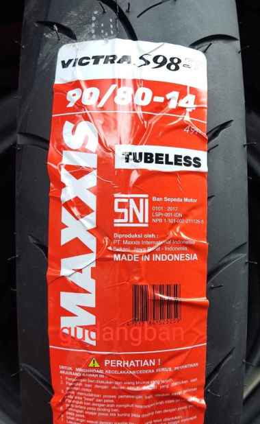 Maxxis Victra 90 80 14 Ban luar Motor Vario beat matic Free Pentil TUBELESS