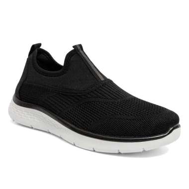 Dr. Kevin Sepatu Sport Pria Men Sneakers Sekolah Flyknit Slip On 889-082 Hitam 44