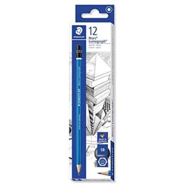 PENSIL 2H, 2B,7B, 9B, 4B,3B, 5B, 8B, 6B, KUNING 133-2B STAEDTLER 5B