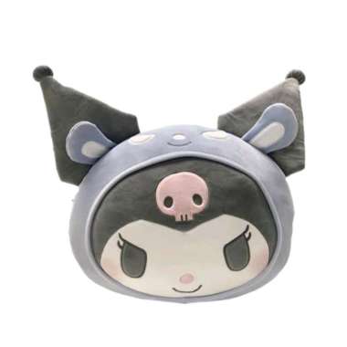 MINISO ORIGINAL BONEKA BANTAL BENTUK KEPALA KUROMI BAKU HEAD SHAPE PILLOW DOLL MINISO X SANRIO BANTA
