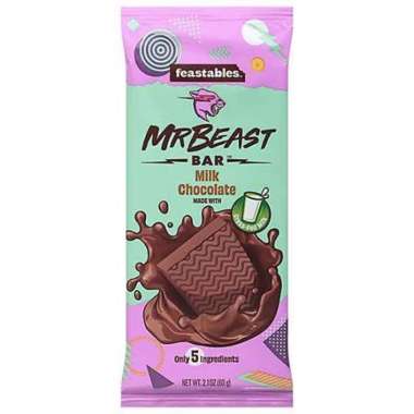 FEASTABLES MRBEAST MILK CHOCOLATE BAR [2.1 OZ]