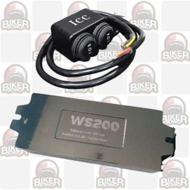 Modul Siren WS200 Waterproof + Saklar ICC Sirene Moge Motor Mobil Strobo