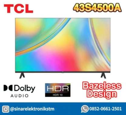 TCL LED TV 32S4500A SMART TV 32 DOLBY FHD INCH 32" 32 INCH