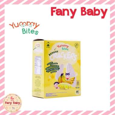 YUMMY BITES CRACKERS - SNACK BAYI 6 BULAN+ / 50GR BANANA