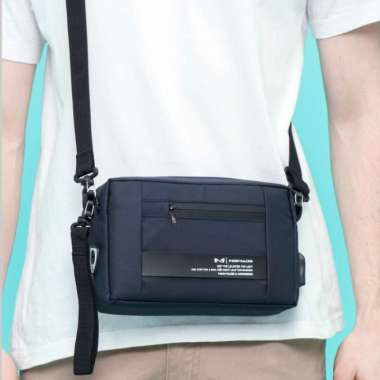 Clutch Bag KEPLER Pouch Pria Wanita Hand Bag Waterproof - Mr Mads - Biru Navy Biru Navy