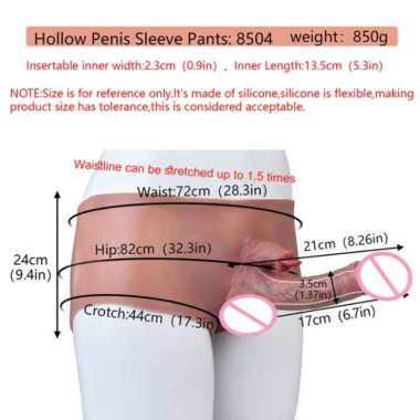 SXXY Ultra Strap-on Pe nis Sleeve Pants Prosthesis with Hollow Dildos For Man Enlarged Sleeve Le sbi