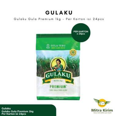 Gula Gulaku 1kg Per Dus Isi 24 Pak Putih