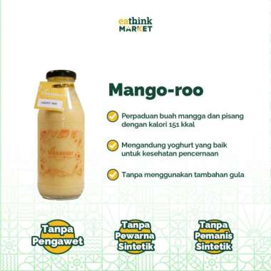 Smoothies Buah Alami Tanpa Gula - Vitaboost Botol Mango-roo Gulp