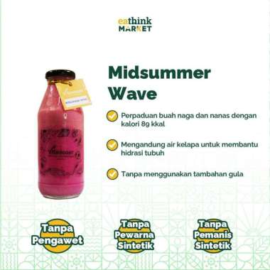 Smoothies Buah Alami Tanpa Gula - Vitaboost Botol Midsummer Wave Lite
