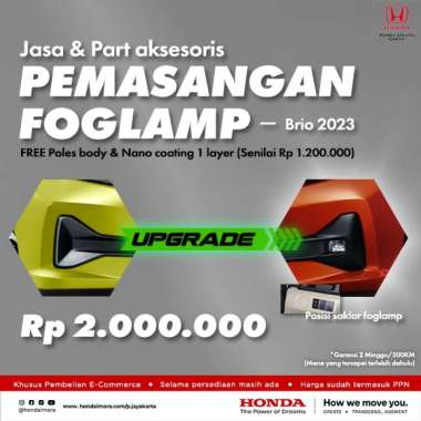 Upgrade Foglamp Accesories New Brio Satya