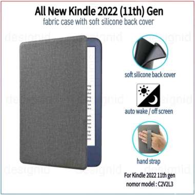 All new kindle 2022 11th gen Fabric case soft silicone back cover mint sage