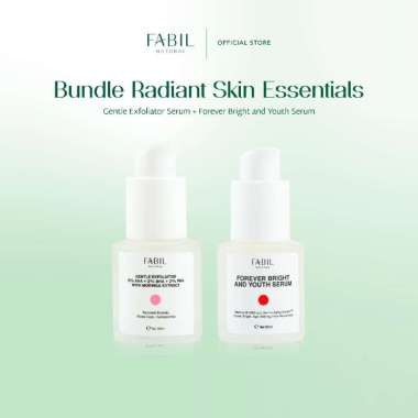 [2 pcs] Fabil Bundle Gentle Exfoliator Serum + Forever Bright and Youth Serum - Paket Skincare Serum