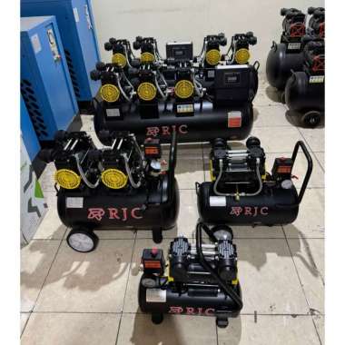 Kompresor Oilless 1hp 2hp 3hp 4hp Silent Compressor listrik 10 24 50 90 120 Liter RJC 1 Hp 10 Liter