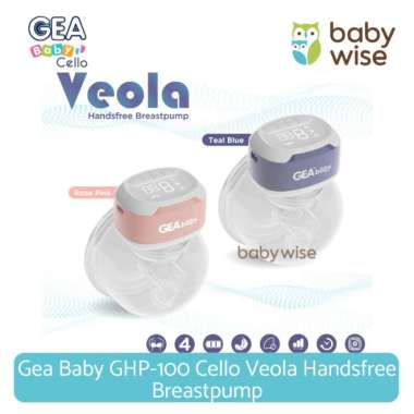 Gea Baby GHP-100 Cello Veola Handsfree Breastpump - Pompa Asi Elektrik Portable Wearable Pumping Tea