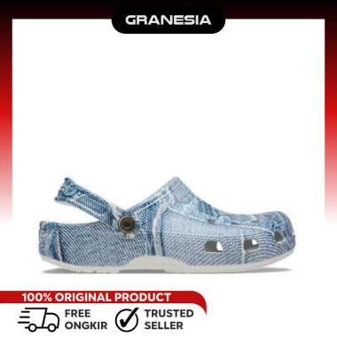 Crocs Classic Denim Unisex Clog 2104024MH|Sendal Sepatu Wanita Pria 42/43