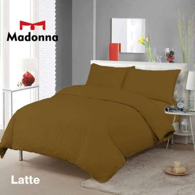 Sprei 120x200 160x200 180x200 Madonna Polos Emboss Motif Kualitas Terjamin Harga Murah Latte Polos 1