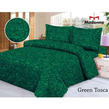 Sprei 120x200 160x200 180x200 Madonna Polos Emboss Motif Kualitas Terjamin Harga Murah Hijau Tosca E