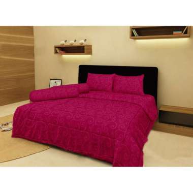 Sprei 120x200 160x200 180x200 Madonna Polos Emboss Motif Kualitas Terjamin Harga Murah Magenta Embos